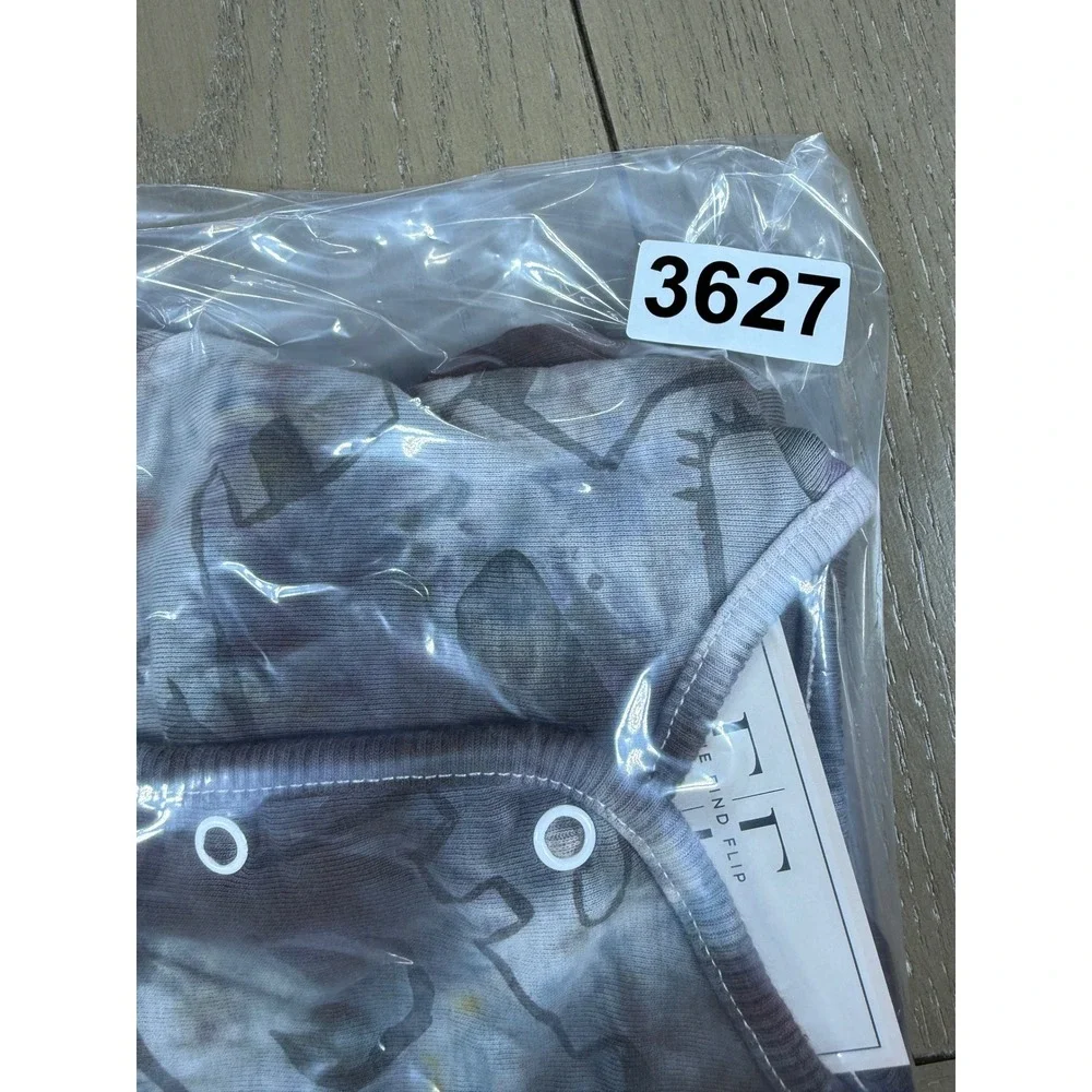 Elephant Sleeper Kids 9M Brown Multi Tie Dye Dinosaur Footed CUSTOM